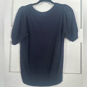 Elegant Navy Blue Women's Top by Ann Taylor